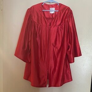 Radiant Red Kindergarten graduation cap and gown. Only wear one time